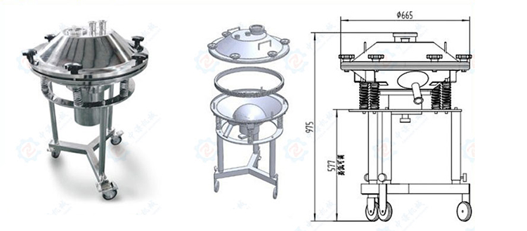 高頻振動篩結構圖